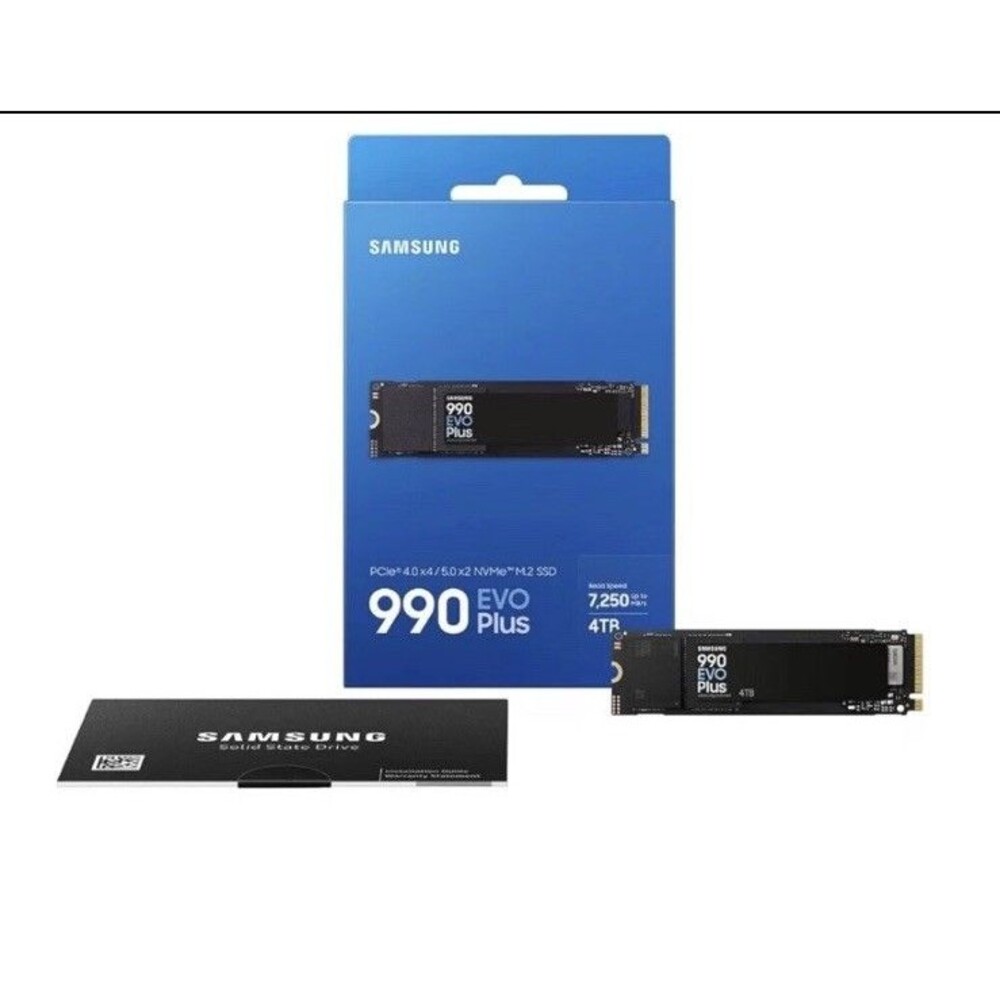 Samsung 990 EVO Plus 4TB SSD NVMe M.2 2280 PCIe 4.0/5.0 MZ-V9S4T0B/AM New